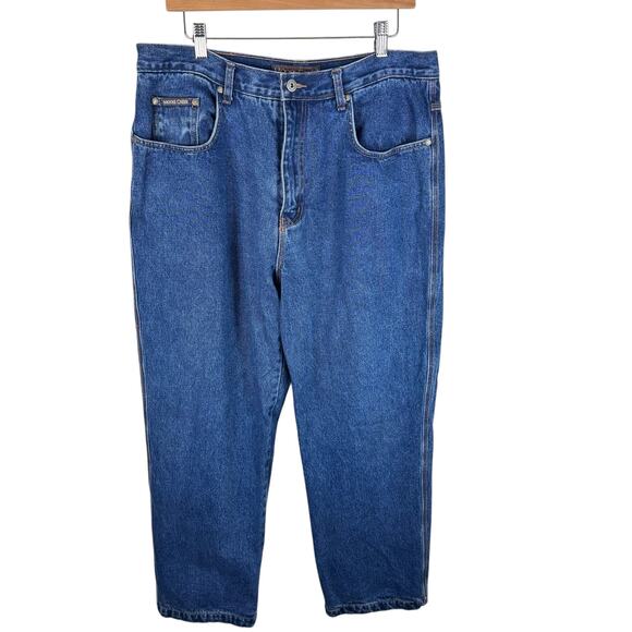 Moose Creek 100% Cotton Medium Wash Plaid Flannel Lined Jeans Men's Size 36 x 30 - Picture 1 of 8